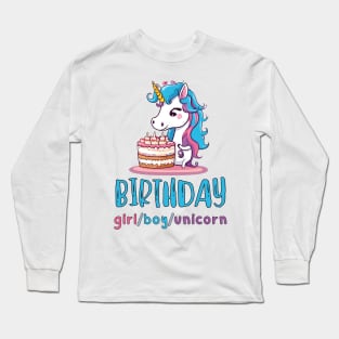 Birthday Girl/Boy/Unicorn Long Sleeve T-Shirt